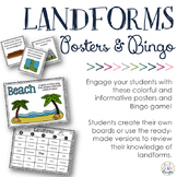 Landforms Posters & Bingo Game