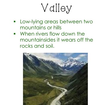 Landforms Power Point and Flap Book by Mrs Dunaways Classroom | TPT