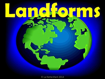 Preview of Landforms PowerPoint with Student Booklet