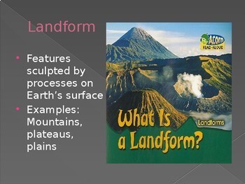 Landforms Powerpoint / Google Slides by ProjectBasedSixth | TPT
