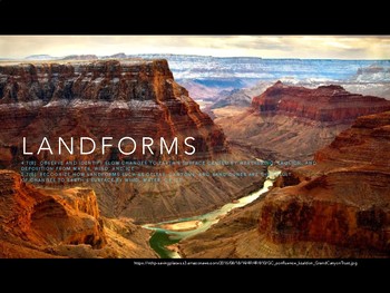 Preview of Landforms Powerpoint Slides (free) TEKS 4.7B, TEKS 5.7B