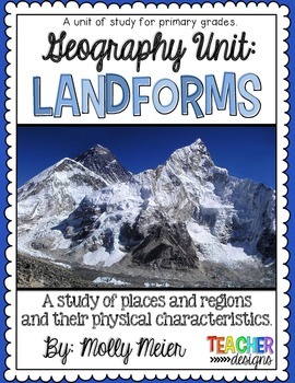 Preview of Landforms - Primary Unit of Study