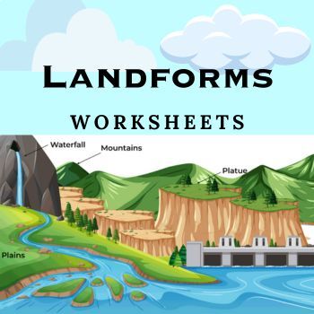 Preview of Landforms Printable Worksheets