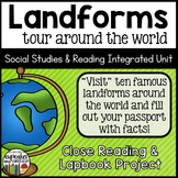 Landforms and Bodies of Water Geography Activities with La