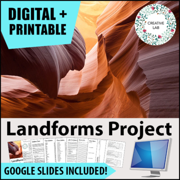 Preview of Landforms Research Project - PBL