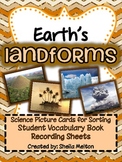 Landforms, Real Pictures for Sorting, Vocabulary Book, Printables