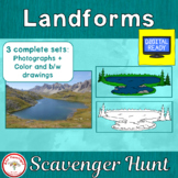 Landforms Scavenger Hunt + Free BOOM Cards