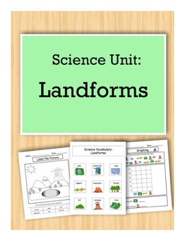 Preview of Landforms: Science Unit for Kids with Autism
