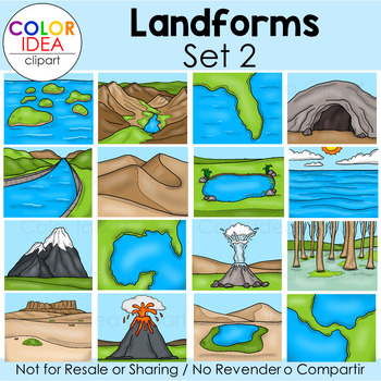Preview of Landforms - Set 2