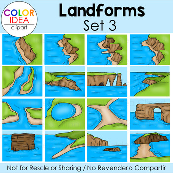 Preview of Landforms - Set 3