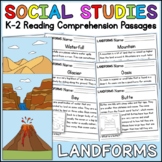 Landforms Social Studies Science Reading Comprehension Pas