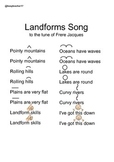 Landforms Song