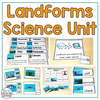 Preview of Landforms  (Special Education Science Unit)