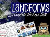 Landforms Unit - No Prep