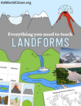 Preview of Landforms Unit: Flipbook, Games, Activities, Geography, Posters, Powerpoint