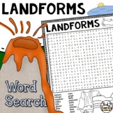 Landforms Word Search Puzzle Landforms Earth Science Word 