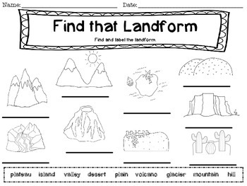 Landforms by Brandi Dellinger | Teachers Pay Teachers