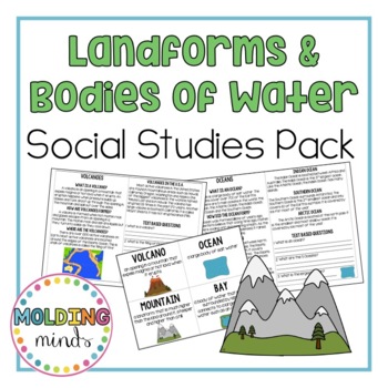 Preview of Landforms and Bodies of Water Activity Pack