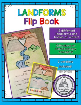 Preview of Landforms and Bodies of Water Flip Book!