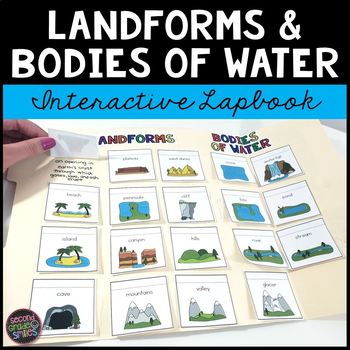 Preview of Landforms and Bodies of Water Lapbook Project