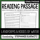 Landforms and Bodies of Water Reading Passage | Printable 