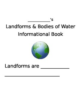 Preview of Landforms and Bodies of Water Student Book