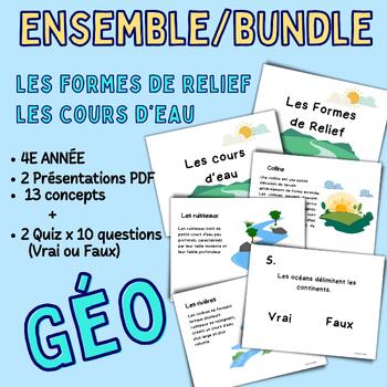 Preview of Landforms and Bodies of water- Geography 4th Grade Bundle