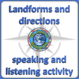 Landforms and Directions Speaking and Listening Activity Game