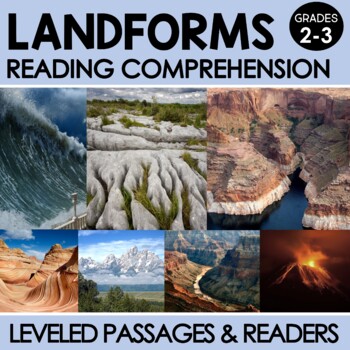 Preview of Landforms and Earth Changes Reading Comprehension Passages PRINT & DIGITAL