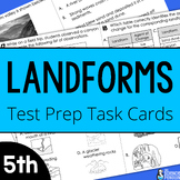 Landforms Task Cards + Digital Resource Option | Weatherin