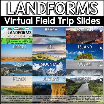 Landforms and Map Skills Print & Digital Activities MEGA BUNDLE | TPT