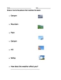 Landforms and weather Test