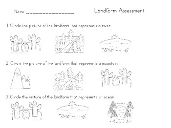 landforms for kindergarten by jjs jamming kindergarten tpt