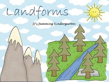 Preview of Landforms for Kindergarten