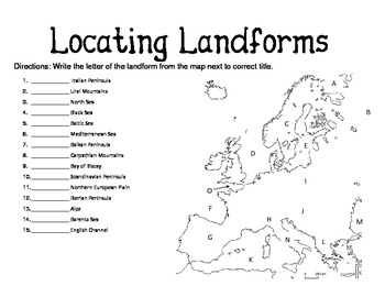 europe landforms