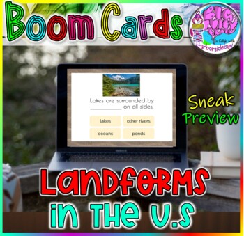 Preview of Landforms in the United States | BOOM Cards