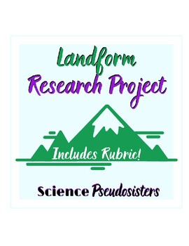 Preview of Landforms of the World- Research Project- High School Earth Science