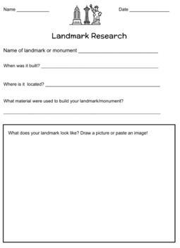 Preview of Landmark Research Template 