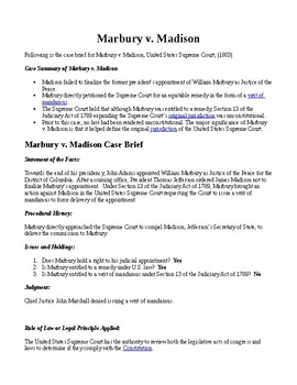 marbury vs madison summary