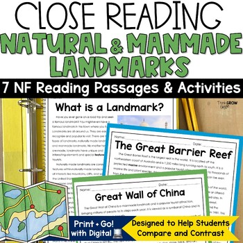 Preview of Landmarks in US and World Reading Passages Comparing Two Texts