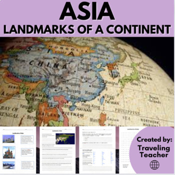 Preview of Landmarks of Asia: Geography: Reading Passages + Printable Worksheets