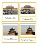 Landmarks of China (3 Part Montessori Cards)