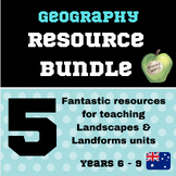 Landscapes & Landforms Geography Resource Bundle