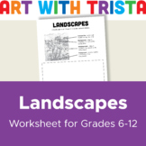 Landscapes Art Worksheet