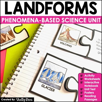 Preview of Landscapes and Landforms Activity Earth Science | Phenomenon Based Science CER