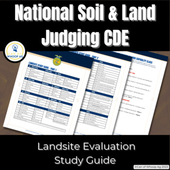 Preview of Landsite Evaluation Study Guide: FFA Soil & Land Judging CDE