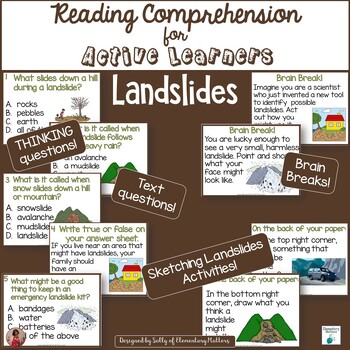Preview of Landslides: Informational Text About Earth Changes