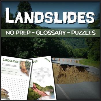 Landslides Puzzles Glossary by Magister Printables TpT