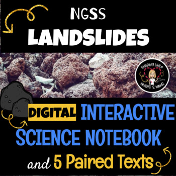 Preview of Landslides UNIT Interactive Notebook + Reading Comprehension Science DIGITAL