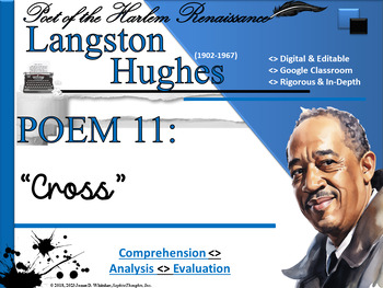 Preview of Langston Hughes Cross Poem Study Resource